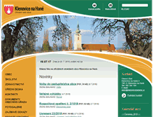 Tablet Screenshot of klenovicenahane.cz